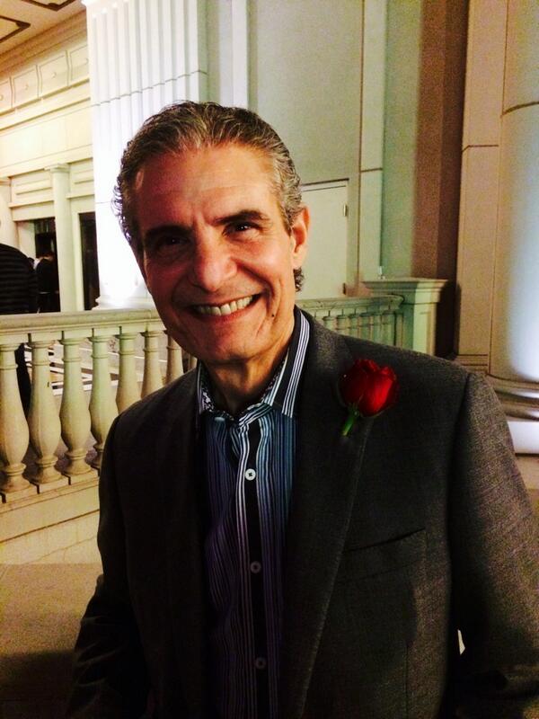 An amazing picture of my amazing dad, Frank Guidara, from our trip to Vegas- thank you @AbsintheVegas for the rose.