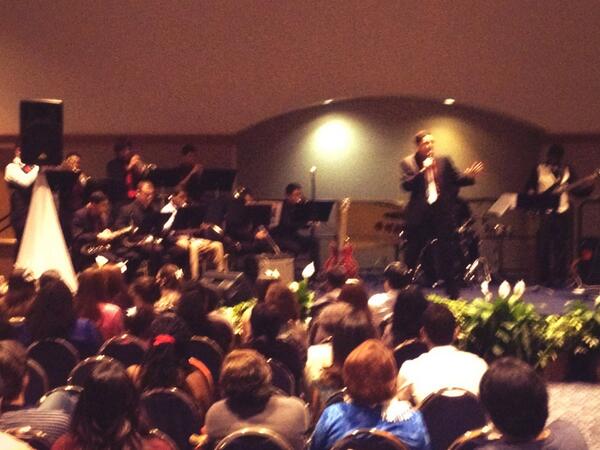 Presenting the Rho Eta Mini-Big Band! Front man is Sebastian Hernandez singing "Come Fly With Me"!