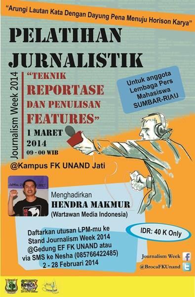 Pelatihan Jurnalistik LPM se Sumatera Barat - Riau dari wartawan Media Indonesia | 1 Maret | cp <a href="/BrocaFKUnand/">Broca FK Unand</a>