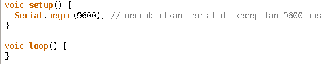 geraicerdas's tweet image. 7. Cara plg sederhana utk melakukan debugging di Arduino adalah dgn menyisipkn fitur instruksi Serial. #KelasArduino