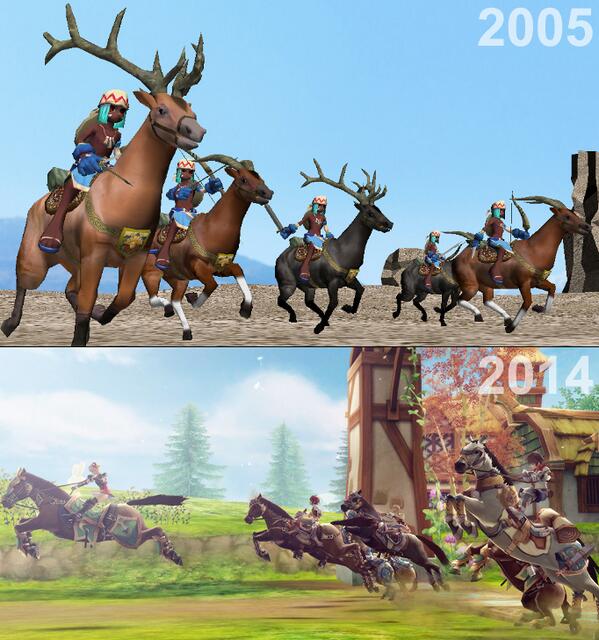 H___HummingBird's tweet image. 2005년 원령공주를 모티브로 만들기 시작한 앨리샤.오늘 12시부로 서비스 종료... 유저들이 그들의 말들을 마지막 가는길 잘가라고 당근 먹이고, 씻기고, 자연으로 한마리씩 보내는데...너무 슬프더군...ㅠ.ㅠ