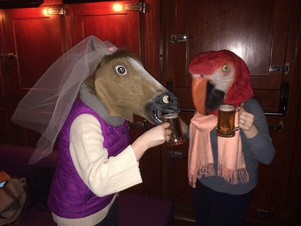 A few of the Crystal customers were horsing around on our 'Val d'Isere by night' evening this week.... #funfunfun