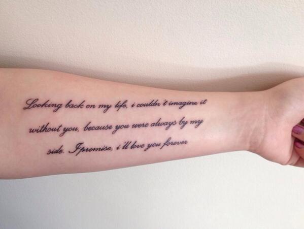FallBeforeUsUK's tweet image. Craig's girlfriend has just got the gravity lyrics on her arm! Second fan tattoo guys keep em coming.