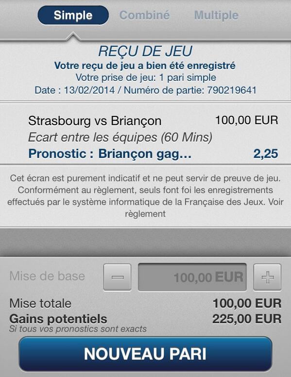 BlackGoldProno's tweet image. Pari Briançon -1 validé ! N*797 (2) demain à 19h55 bonne chance 👍 #LigueMagnus #ParionsSport #FDJ #TeamParieur