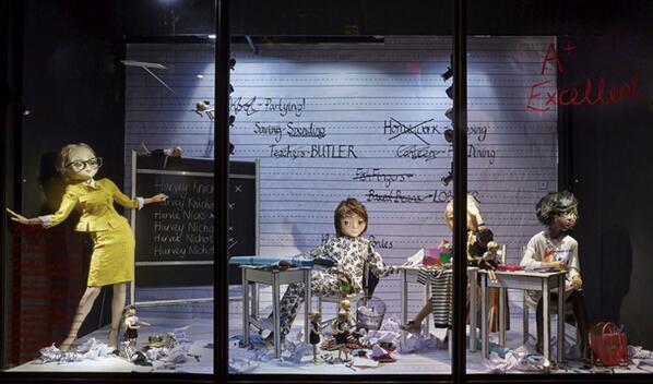 theBWD's tweet image. Spring Summer ‘Fashion School’ Window Display at Harvey Nichols thebwd.com/spring-summer-… via @theBWD #SpringWindow