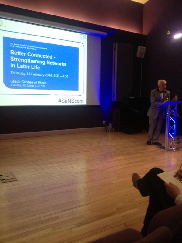 CormacRussell's tweet photo. Mick Ward opens the #SeNSconf taking a EU look @ wonderful community building assets of our senior citizens! http://t.co/B5uqopItnl