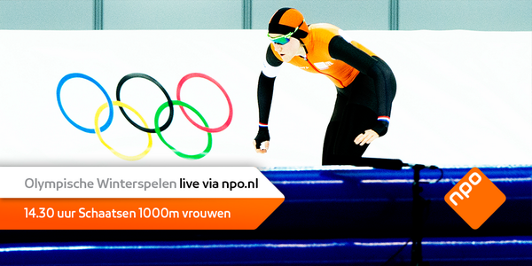 NPO1's tweet photo. Kijk live het schaatsen. De 1000m vrouwen zie je vanaf 14.30 op http://t.co/MtsaVm5QuE #OS2014 http://t.co/YDLaM849d7