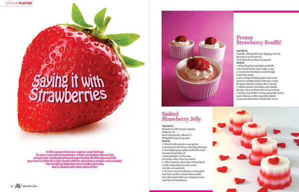 jfwmagazines's tweet photo. This #valentinesday, say it with strawberries! Check this out for delicious amorous recipes! http://t.co/OP0i4zXGvn