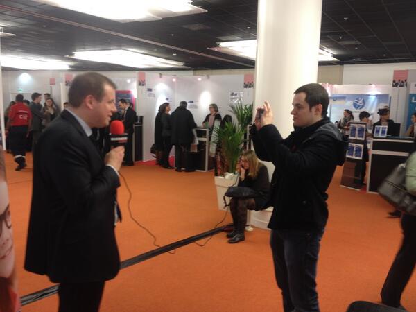 CITYAimmobilier's tweet image. @JudicaelOsmond en interview au #FMII. Retrouvez-le sur le stand n°C5.