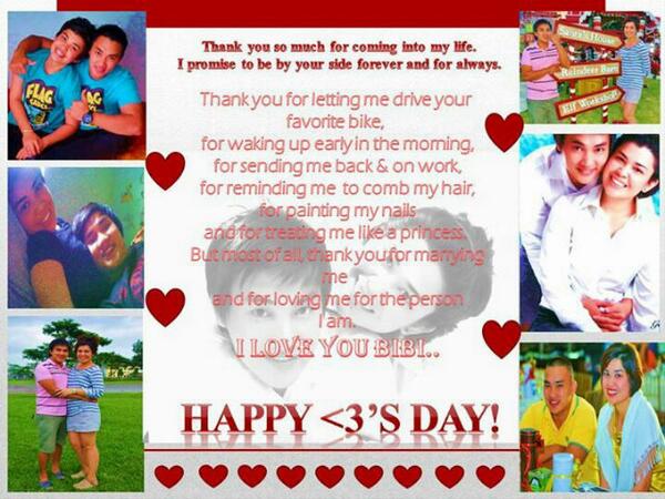 mamaSARAHir's tweet photo. Valentines message for my love.. :) kisses bi.. http://t.co/8OPYS2O7lk