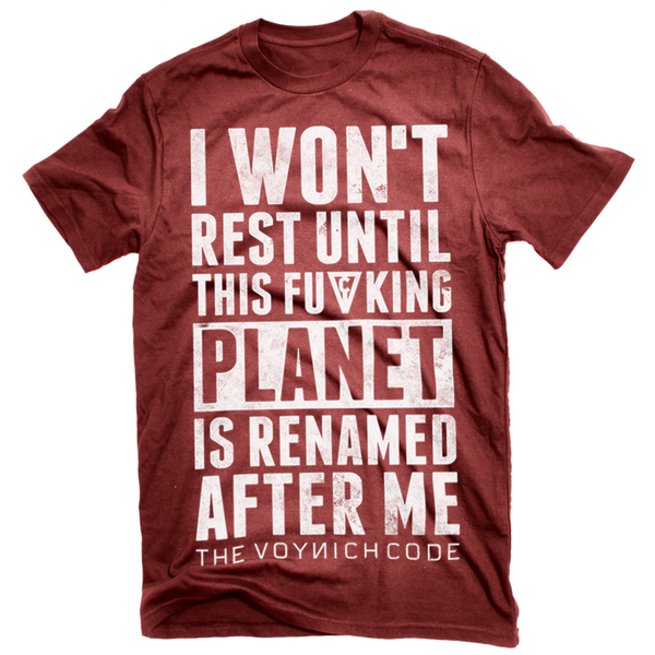 thevoynichcode's tweet image. Antithesis Bordeaux t-shirt! Available here: thevoynichcode.bigcartel.com 
#TVC #Thevoynichcode