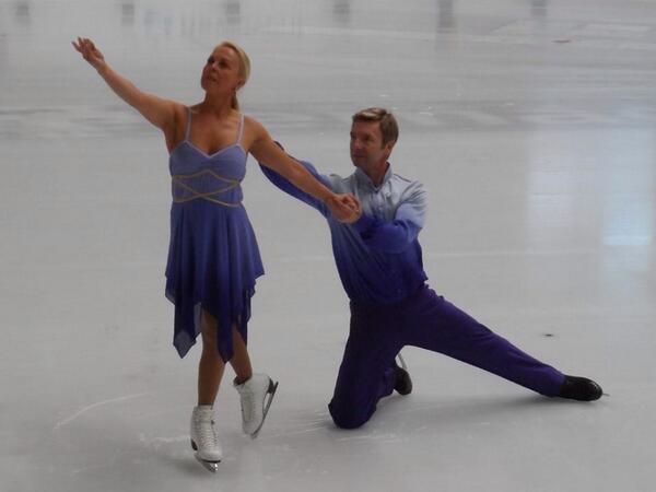 <a href="/torvillanddean/">Jayne and Chris</a> presscall in Sarajevo today <a href="/BBCNottingham/">BBC Nottingham</a> <a href="/bbcemt/">BBC East Midlands</a>