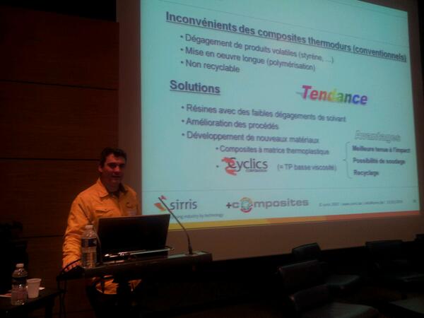 PlusComposites's tweet image. Didier Garray from Sirris made 4 times the same conference about technical aspects of performance
Great job !