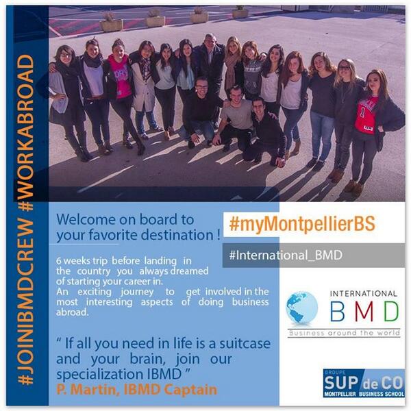 jordanletty's tweet photo. If you want to go abroad .... #international_BMD #MyMontpellierBS http://t.co/JYyxpYjrZI