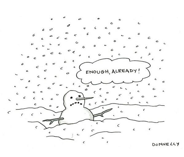 On a day like today, we couldn't resist sharing this winter cartoon by Liza Donnelly from our archive.