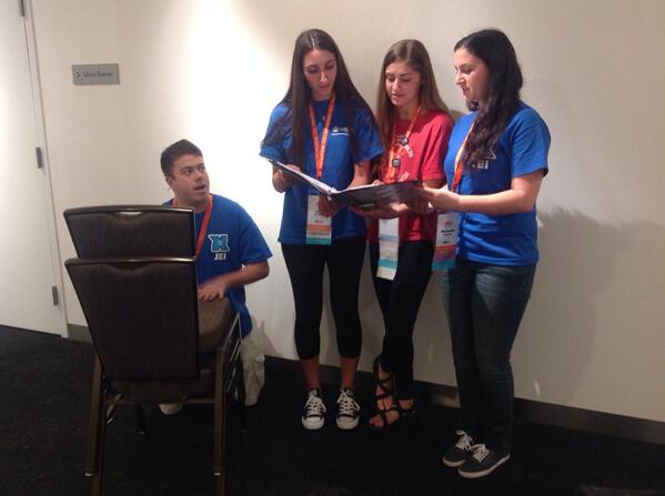 BBYOInsider's tweet photo. #JEI2014 Tribe Dan performing their Tribe Spirit Song, earning them 40 points. Well Dan! http://t.co/CPAXpSCzfG