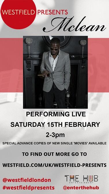 EnterTheHub's tweet photo. LIVE TOMORROW: @McLeanArtist at Westfield, Shepherds Bush 2-3pm! http://t.co/5MIsjzk1Sr