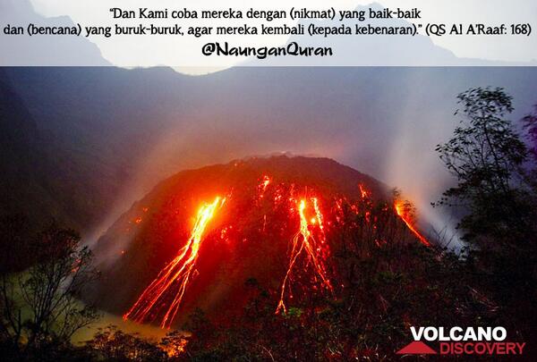 Dan Kami coba mereka dgn (nikmat) yg baik2 &amp; (bencana) yg buruk2,agar mereka kembali..(QS Al A'Raaf:168)