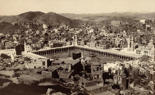 Bird's Eye View of the Masjid Al-Haram, in 1917