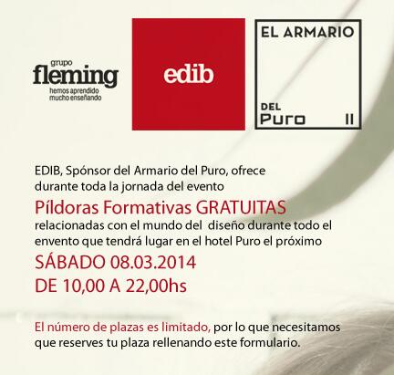 escuelaedib's tweet photo. @elarmariodel Píldoras formativas free #edibroom 8 marzo en #EADP2 ***Últimas plazas http://t.co/5rWh3cquDK  http://t.co/9uvEz7nbaT