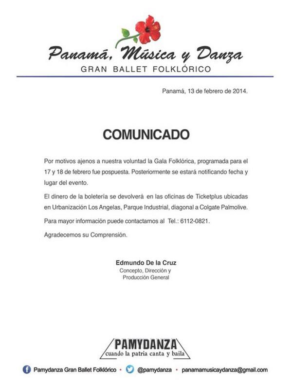 <a href="/pamydanza/">Edmundo De La Cruz</a> agradece su interés en resaltar nuestras costumbres y tradiciones.  Pronto en escena.