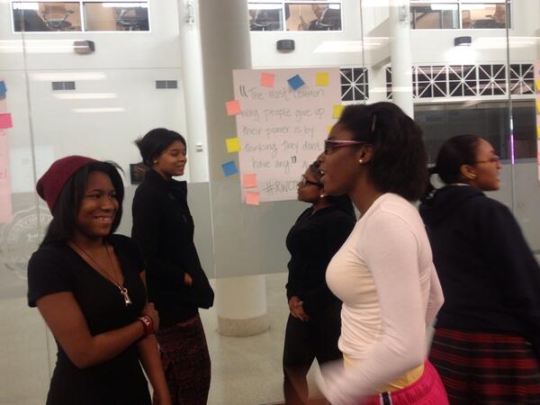 VeraTriplettPhD's tweet photo. Practicing their networking skills @RWCTB #RWCTB2014 http://t.co/dYVzElRT7B