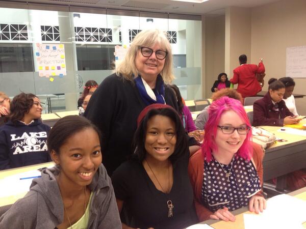 VeraTriplettPhD's tweet photo. Jeanne Nathan with some of the girls @RWCTB #RWCTB2014 http://t.co/5RbJVgGjd5