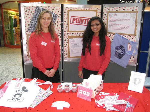 PrintedDesign's tweet image. Jess and Chrystal at the Valentine&apos;s fair last week! There&apos;s something very exciting around the corner... #staytuned