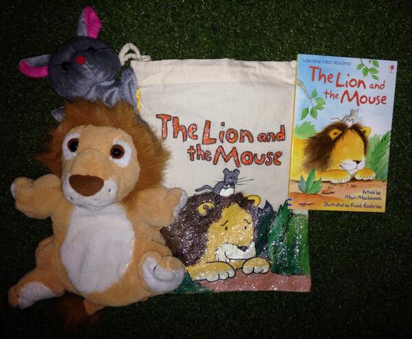 greenpatch123's tweet image. Lion and the mouse story sack 
SOLD #storytelling #storysack #Lion #childrensbook #childminder #mummytweet