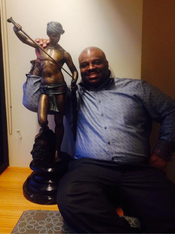 KennethMoalesjr's tweet image. The David Achievement Award personally received from Bishop TD Jakes! #ProjectGideon