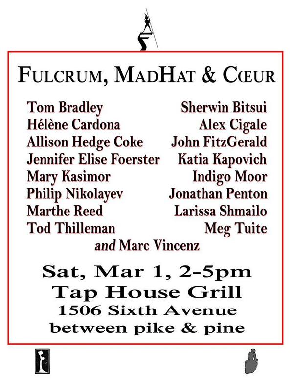 MadHatNews's tweet photo. AWP-Seattle Fulcrum, MadHat &amp; Cœur present~ http://t.co/u2Zvgy6BUD