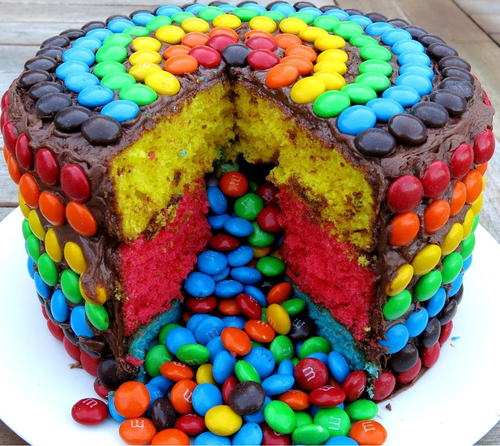 iLoveFoodPics's tweet photo. M&amp;M Cake #iLoveFoodPics http://t.co/fDZKJOc8ag