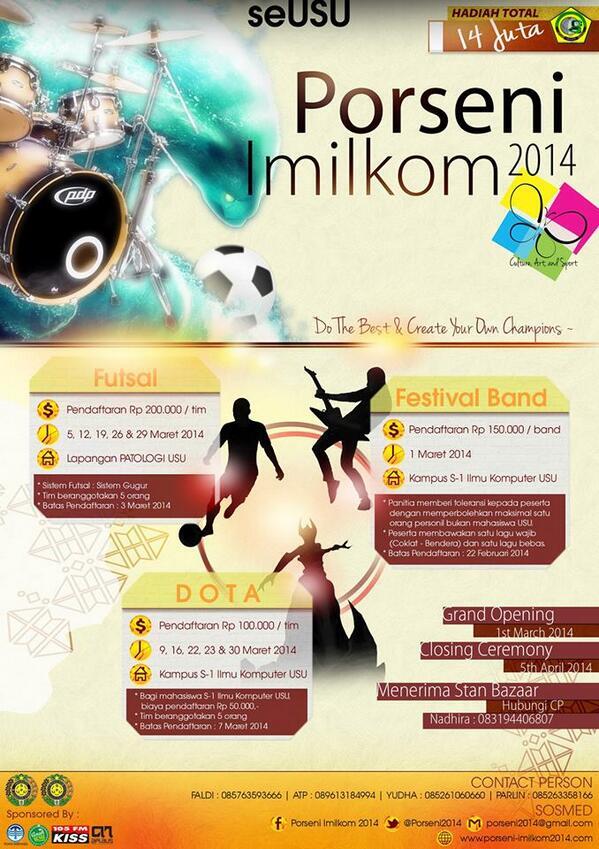 porseniimilkom's tweet photo. seUSU :Futsal,Festival Band,Dota download form http://t.co/HkaFIIy8W8  / ambil lgsg ke Kampus Ilkom cc: @himafausu http://t.co/XcLe91oy43