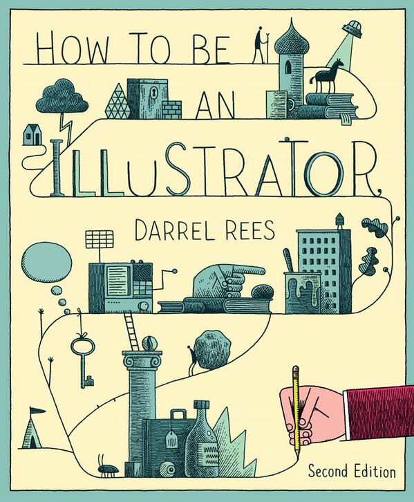 I drew the cover and chapter openers for Darrel Rees's book 'How to be an Illustrator' http://t.co/dHu8EfBOZ9