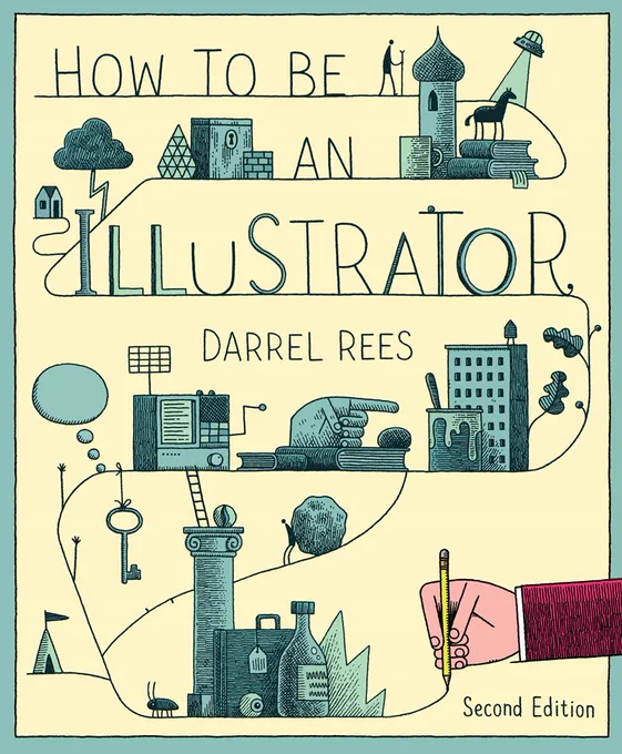 I drew the cover and chapter openers for Darrel Rees's book 'How to be an Illustrator' http://t.co/dHu8EfBOZ9 