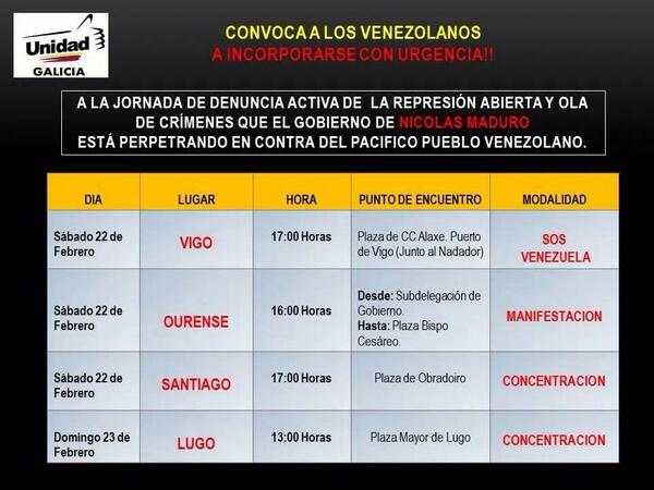 arcg19's tweet photo. Estamos con todos vosotros y ahí estaremos  #SOSVenezuela http://t.co/ZV3AKBn2uU