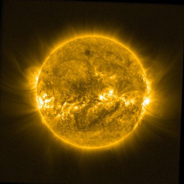 esa's tweet image. Our Sun-watching #Proba2 shows the aftermath of 18 February coronal mass ejection bit.ly/1c755dA