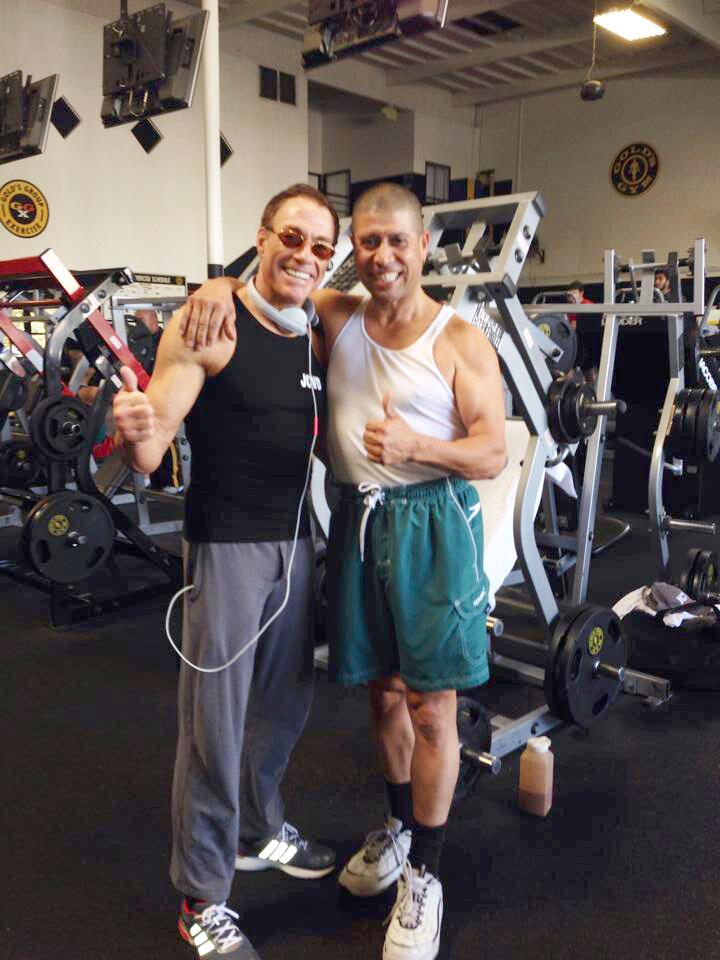 Jean Claude Van Damme on X It s great to meet and workout with my lifetime friend Kamel GoldsGym JCVD http t g43gWd3ATU X