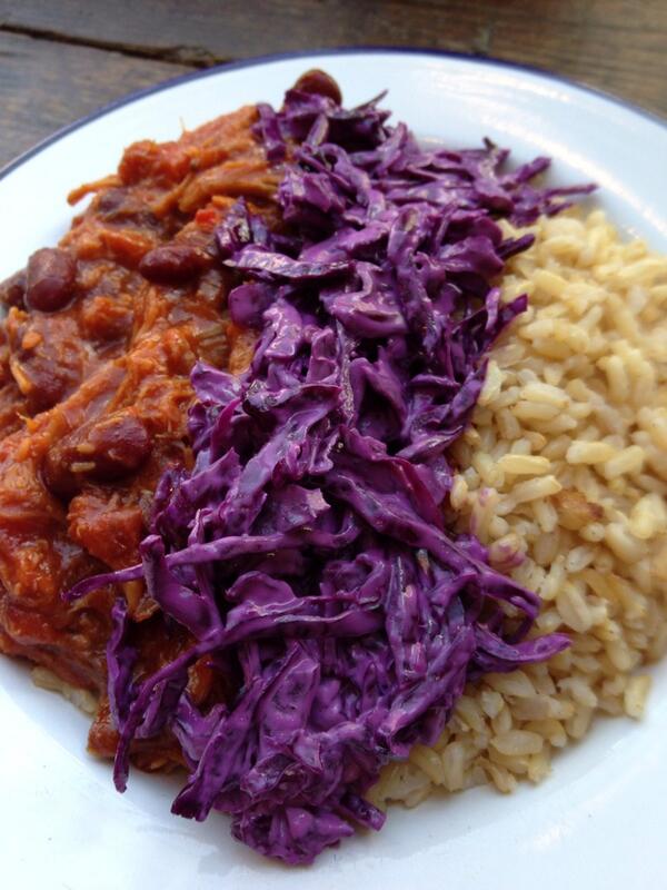 Brunch <a href="/Loaffood/">LOAF</a> #tottenhamcourtroad #pulledpork brown rice and slaw. Mega #yum! #foodie #nomnom