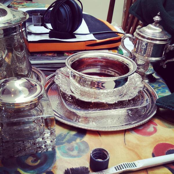 CrippsHayley's tweet photo. #Polishing #Silver is so much fun #Love my #Job http://t.co/Pyf0DpbSSb