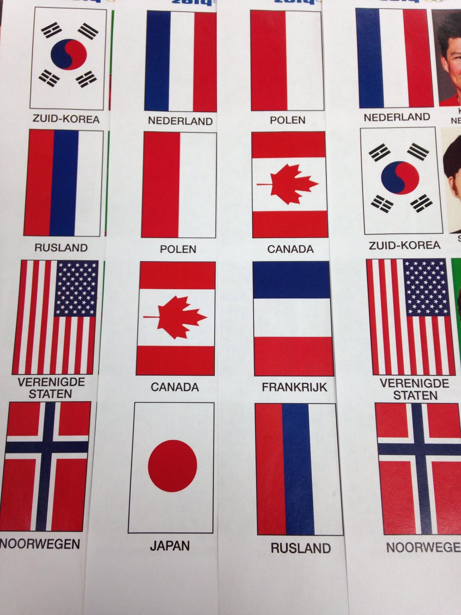 Robbert de Rijk on Twitter: je rood-wit-blauw in je vlag hebt kom je schaatsen al een heel eind. De deelnemende landen aan de TP. http://t.co/4BJnZ73d1g" / Twitter