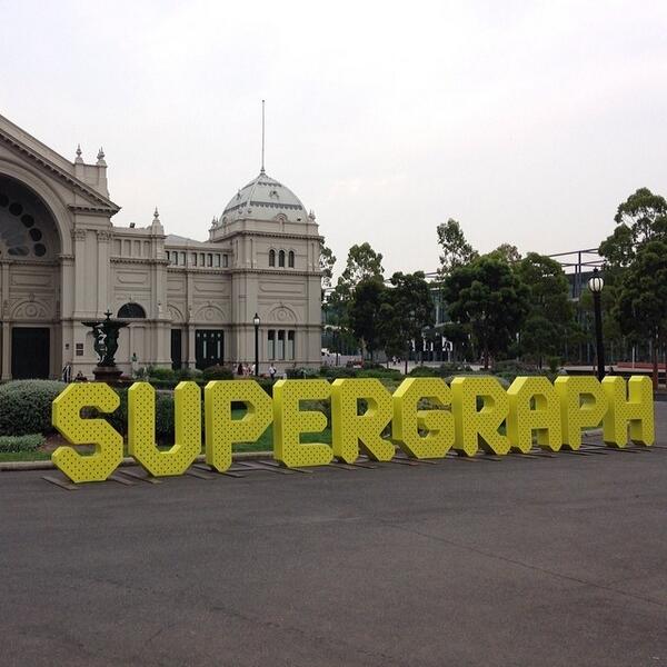 Melbtown's tweet image. #supergraph supply their own typography for your photos