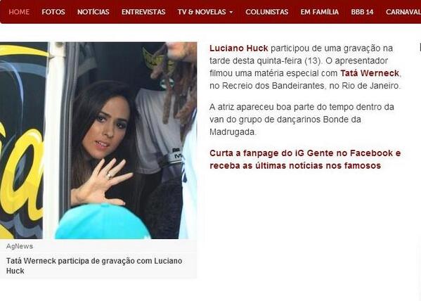 conecrewdir's tweet image. Tata Werneck grava programa do Luciano Huck dentro da van do GRUPO DE DANÇARINOS BONDE DA MADRUGADA...