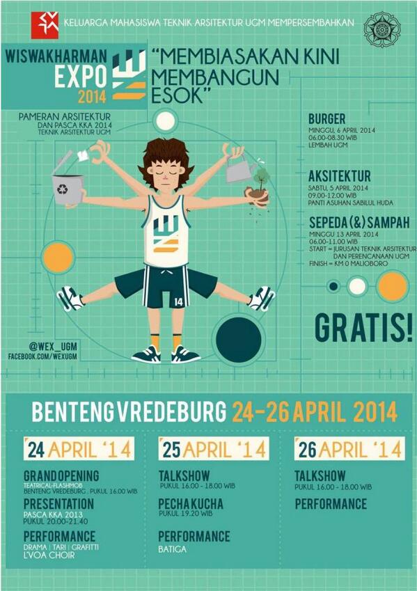 Dijamin acaranya seru &amp; bermanfaat! Ada kejutan juga di tgl 26 April! #WEX2014 "Membiasakan Kini Membangun Esok"