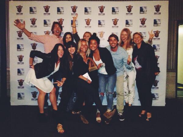 Roxy's tweet photo. Beyond excited to win the Women's Apparel Brand of the Year @SIMA_Surf #SIMAImageAwards @keliamoniz @AndersenLisa http://t.co/WNWBj3Qqrg