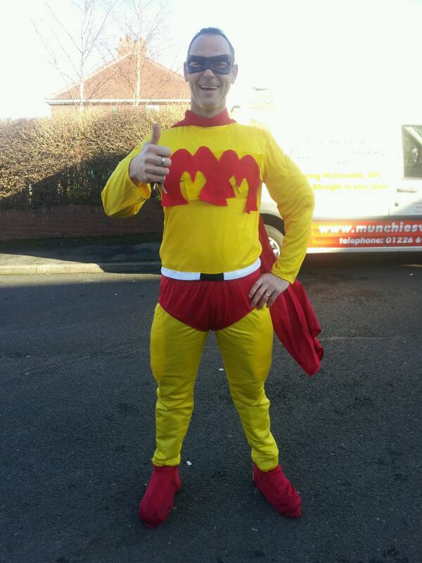 Captain Munchie in #Barnsley and his fast-food chain nemesis <a href="/BBCSheffield/">BBC Sheffield</a> <a href="/ChronOnline/">Barnsley Chronicle</a>