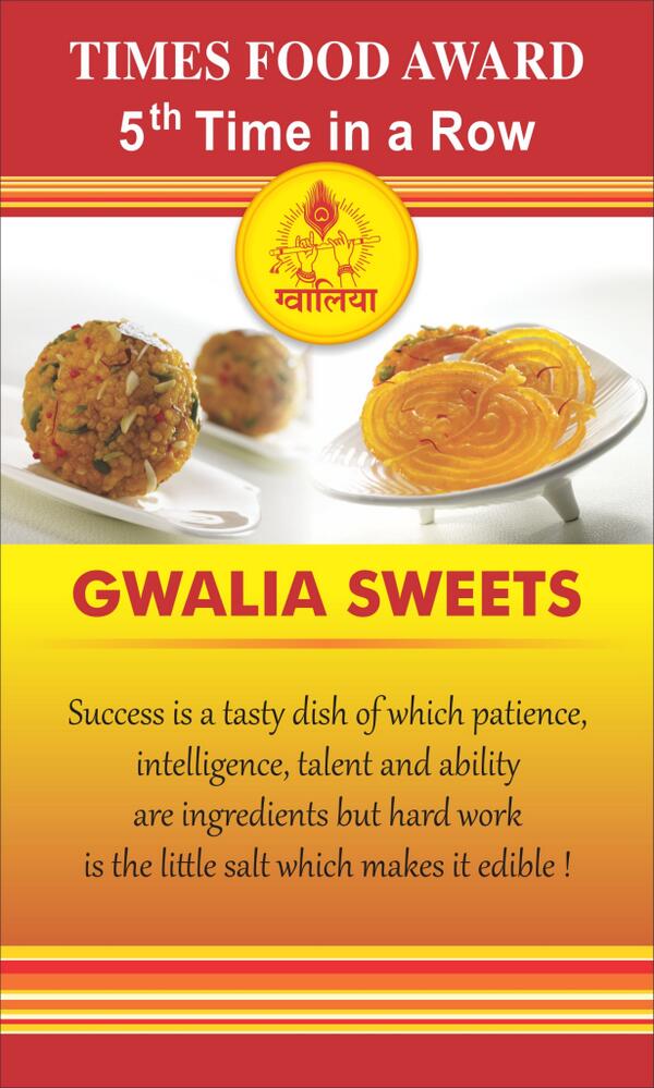 GwaliaSweets's tweet photo. Heartiest Congratulation to whole Gwalia team for Winning Times Food Award,2014 http://t.co/SO6Z3owEgf