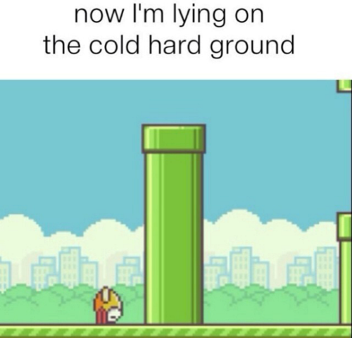 APPICKmag's tweet photo. RIP Flappy Bird #FlappyBird http://t.co/Z8Qgb553h2