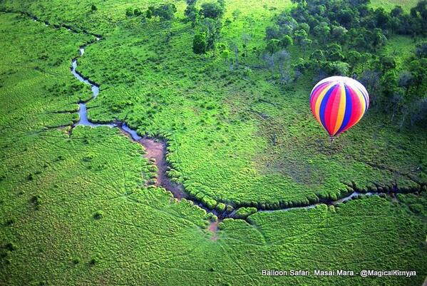 magicalkenya's tweet photo. Avoid the traffic and take a #BalloonSafari to your #ValentinesDestination in #Kenya http://t.co/Iiohl5HmkL