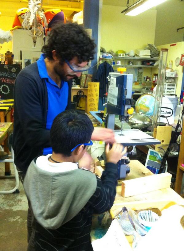 MSWscience's tweet photo. A Mission Graduate Student hard at work building his own scooter #MSWscience #Science #Build #Scooter #create #fun http://t.co/qRcEM94mmR